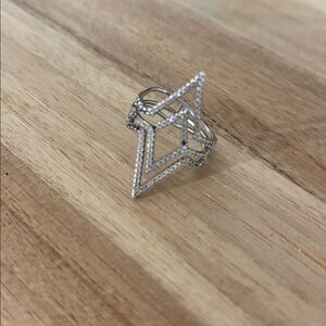 Elegant Silver Geometric Ring